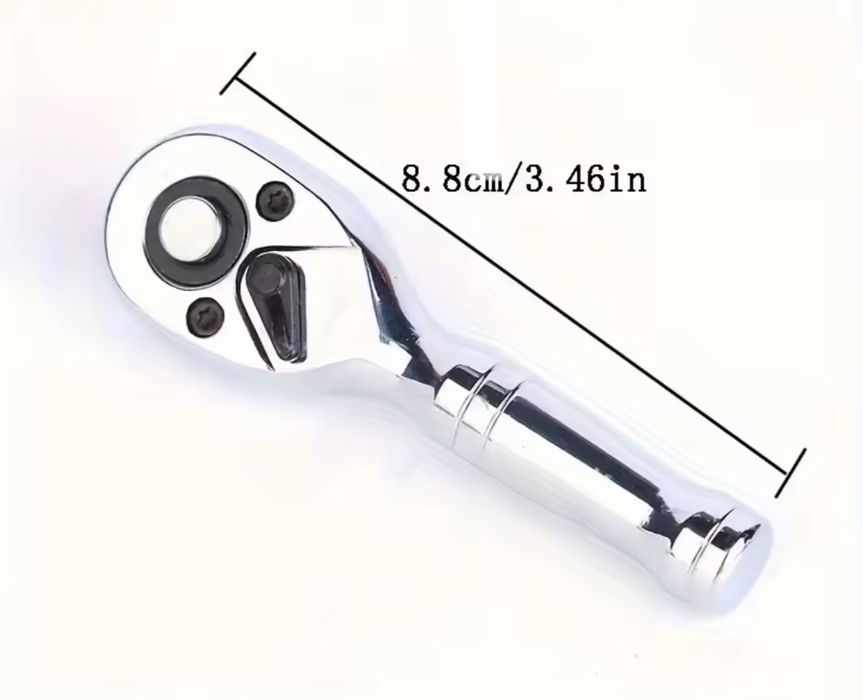 Міні Трещотка 1/4 реверсний вороток для головок