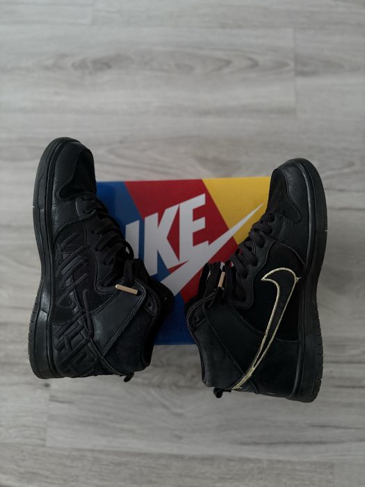 Nike SB Dunk High FAUST Black Gold