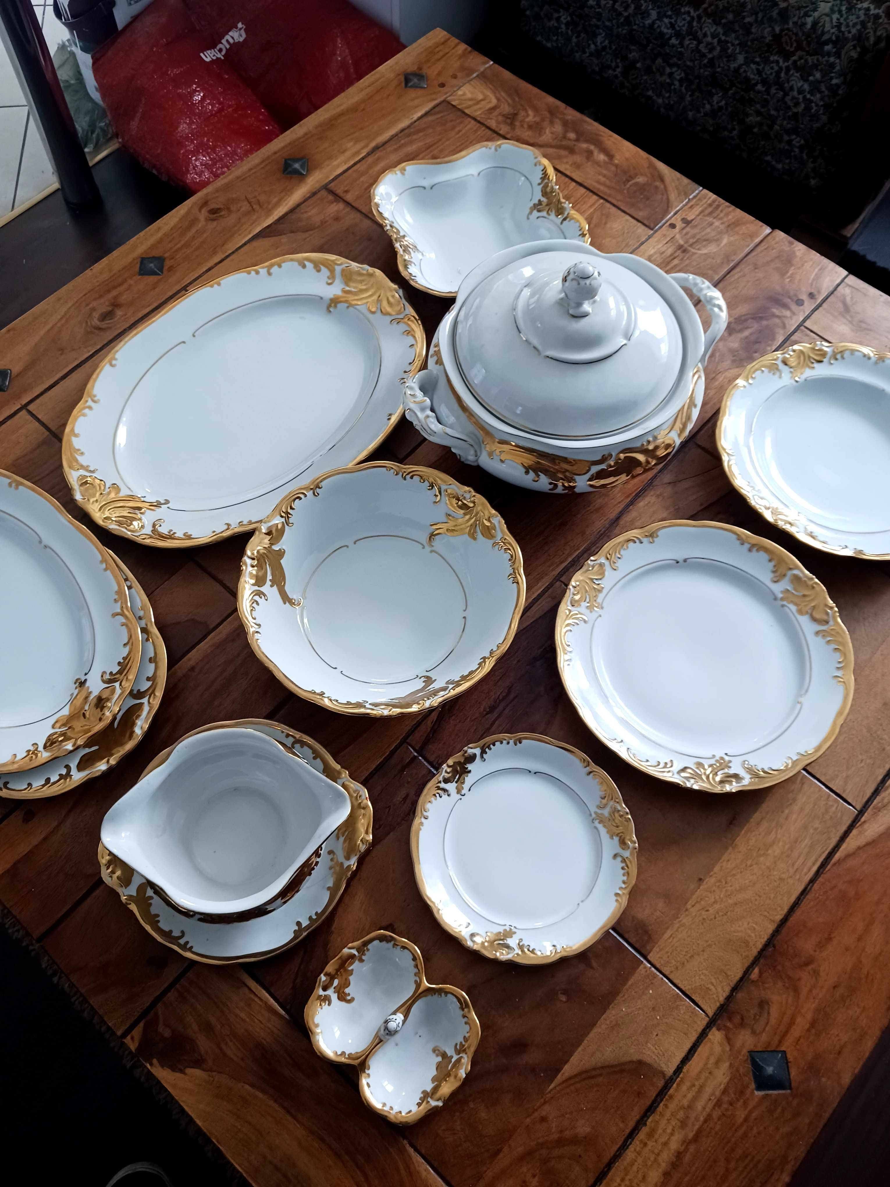 Porcelana Fryderyka Złoty Liść