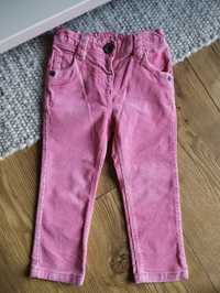 92cm Next sztruksowe spodnie, spodnie dziewczęce