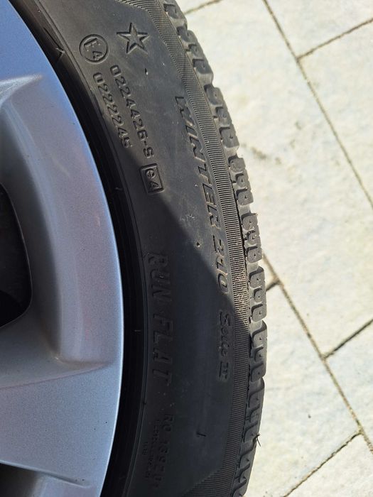 KOMPLET Opony zimowe 225x50x17 felgi stalowe plus kołpaki BMW