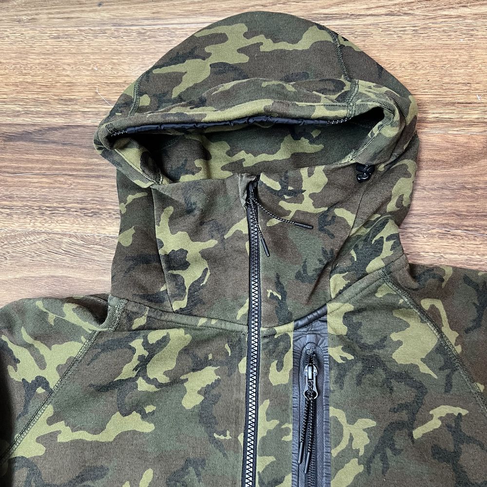 Bluza Nike Tech fleece ninja bluza hooded camo moro rozm M