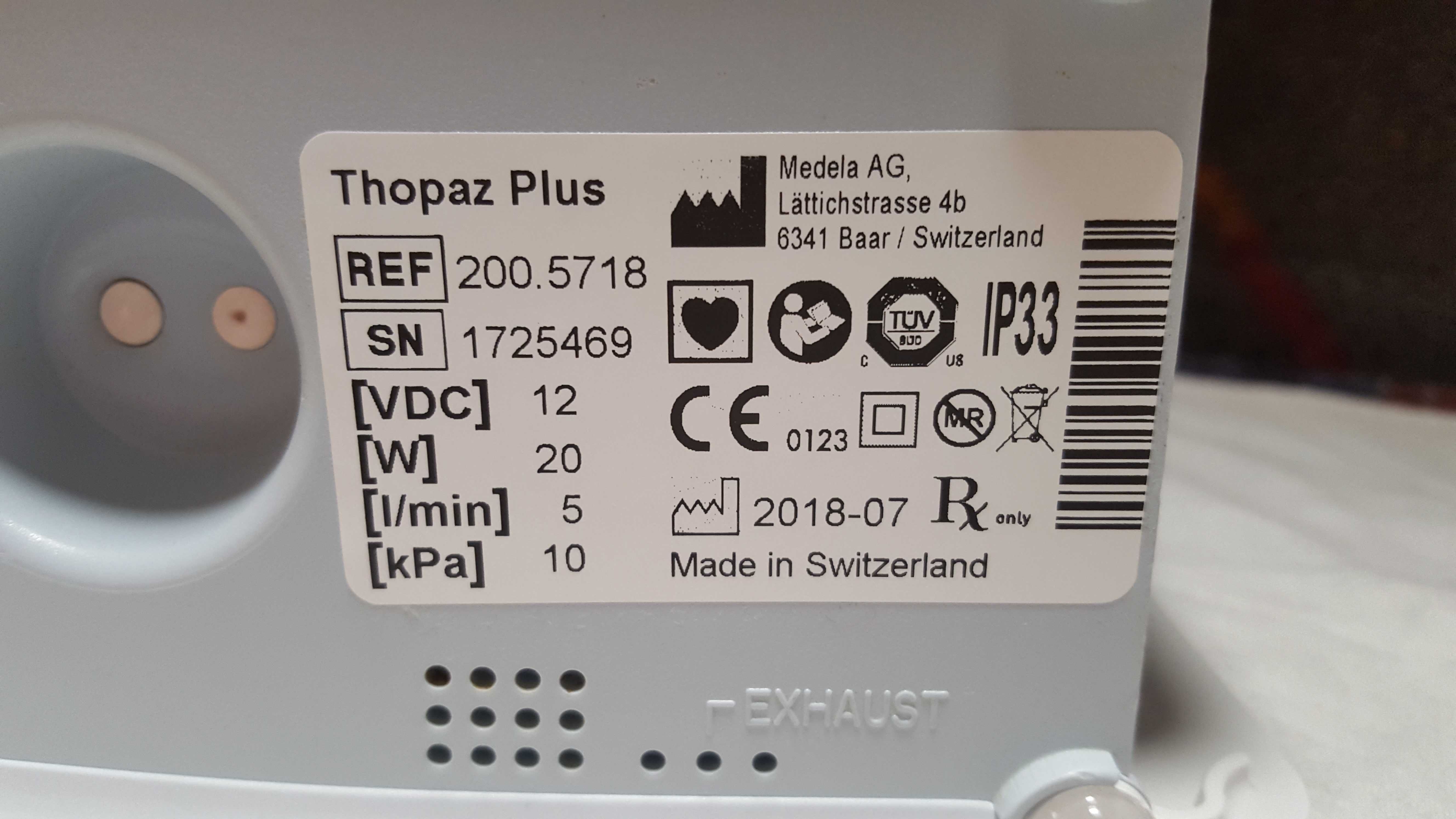 Medela Thopaz Plus - System drenażu i monitorowania klatki piersiowej.