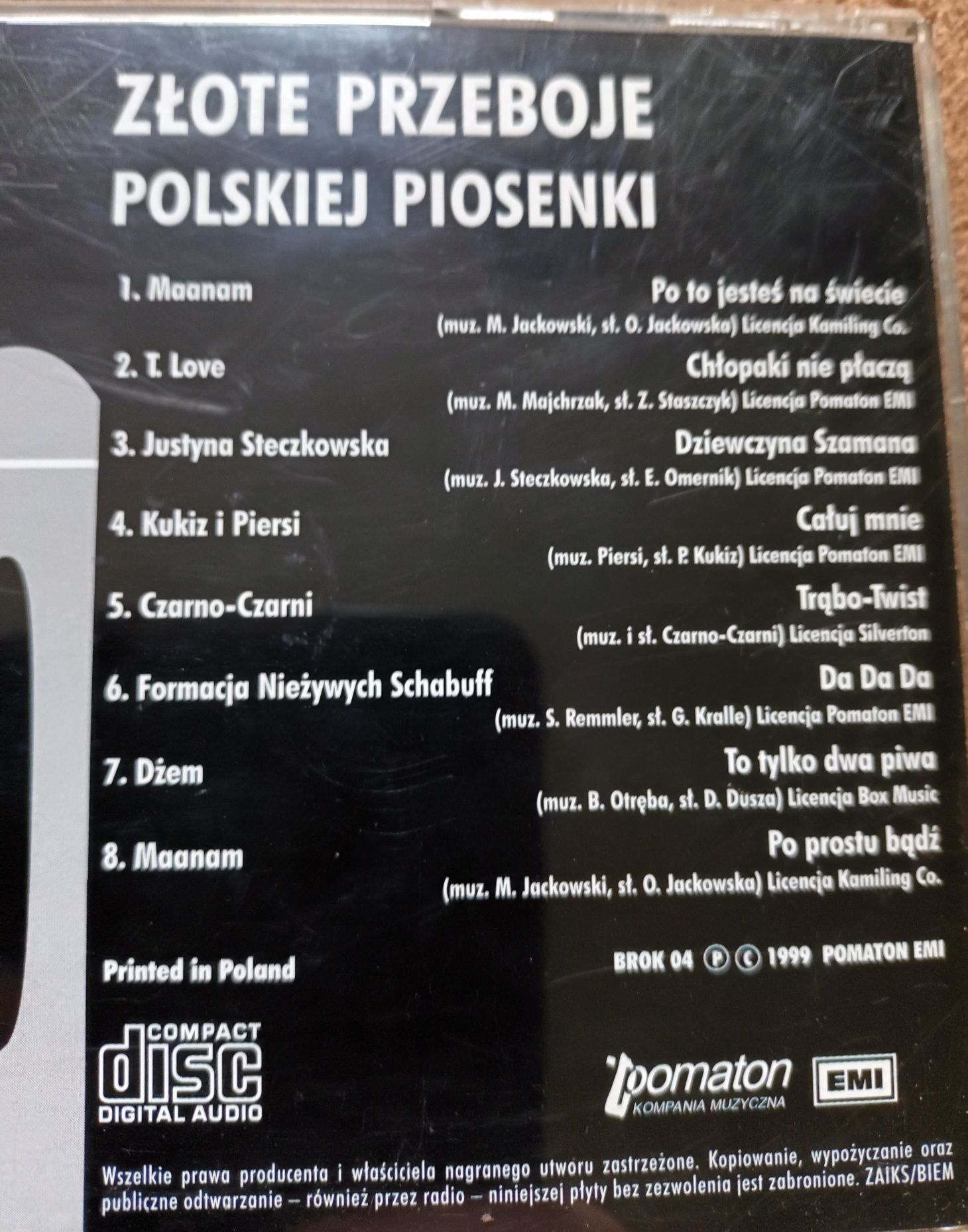 Lata 90 złote przeboje polskiej piosenki  cd