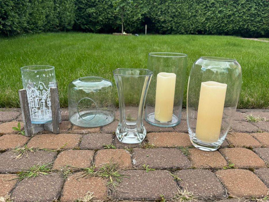 Wazony szklane różne rodzaje