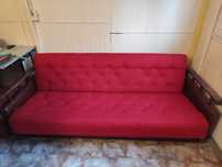 Wersalka łóżko sofa czerwona
