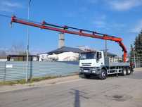 Iveco TRAKKER 260T36 6x4 KLIMA HDS HIAB 288 E-6 16m. PILOT Radiowy 6 Wysuwów  UDT Żuraw Dźwig Niski Przebieg HAK Klimatyzacja PALFINGER 4x4 KIPER