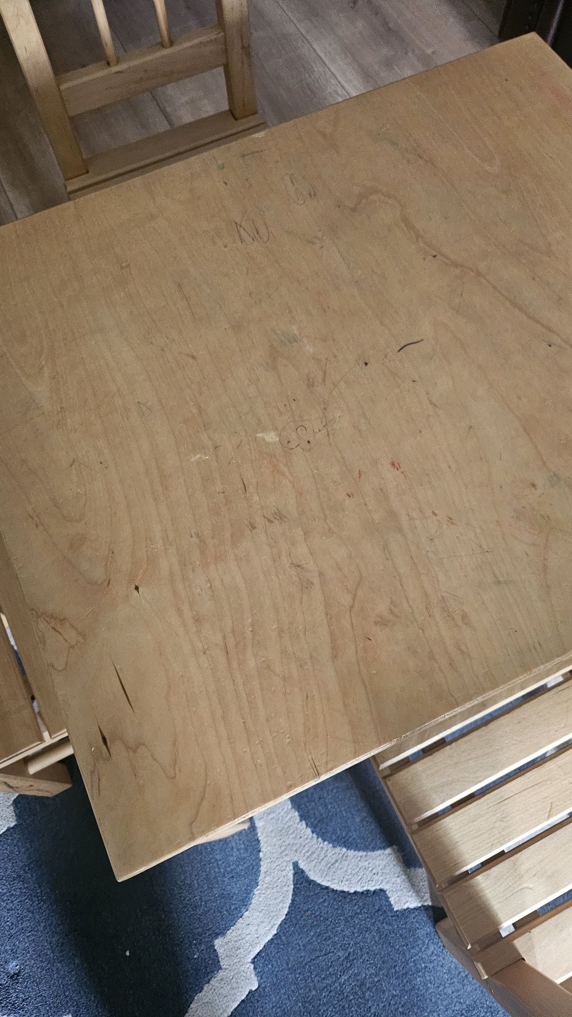 Stolik i krzesła drewniane Ikea