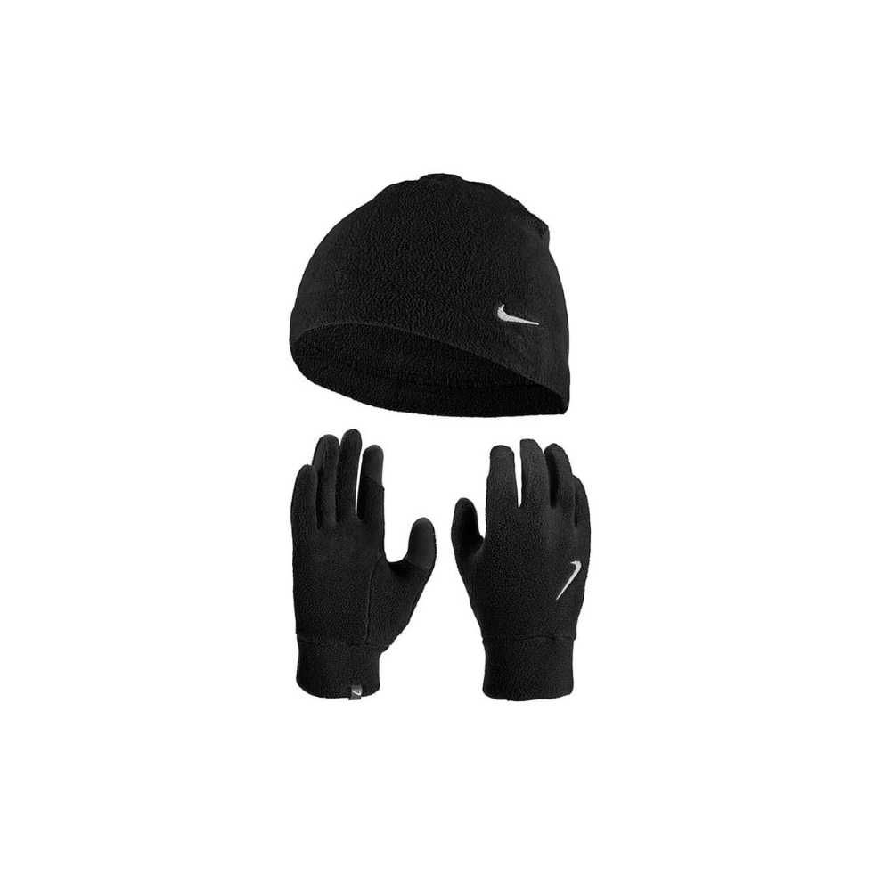 Zestaw zimowe polarowe rękawiczki i czapka Nike: różne rozmiary