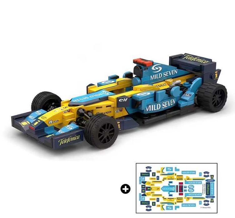 Klocki wzór LEGO Bolid F1 RENAULT Autko Samochodzik Prezent Hit Wyścig