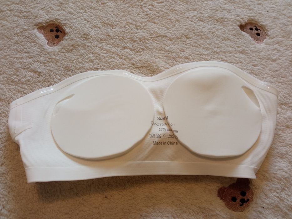 Stanik bez ramiączek biały - 75C