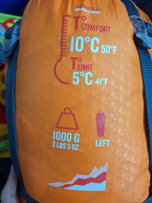 Śpiwór 5+10C Quechua Forclaz 10 Light rozmiar L 185cm