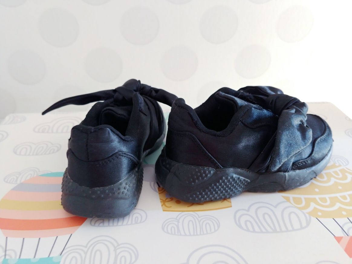 Buty adidasy z kokarda Zara 24 dł.wkł. 15 cm czarne