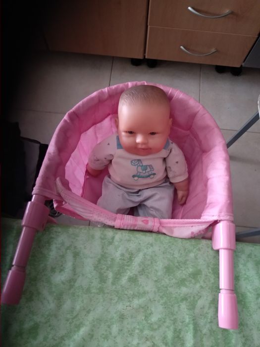 Cadeira de refeição para bonecas c/oferta.