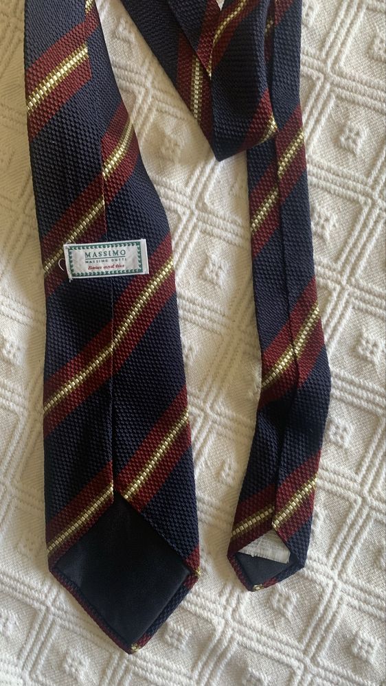 Gravata vintage 100% poliester Massimo Dutti