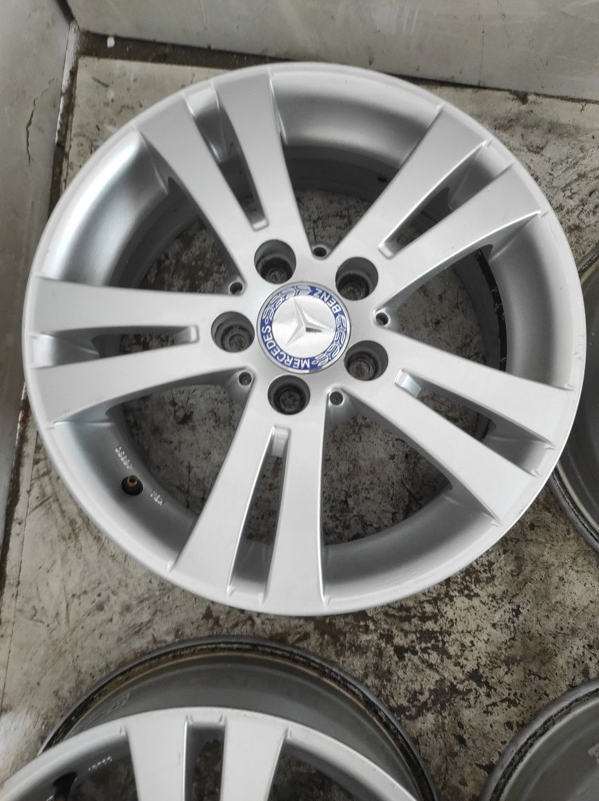 332 Felgi aluminiowe MERCEDES R 16 5x112 otwór 66,6 Bardzo Ładne