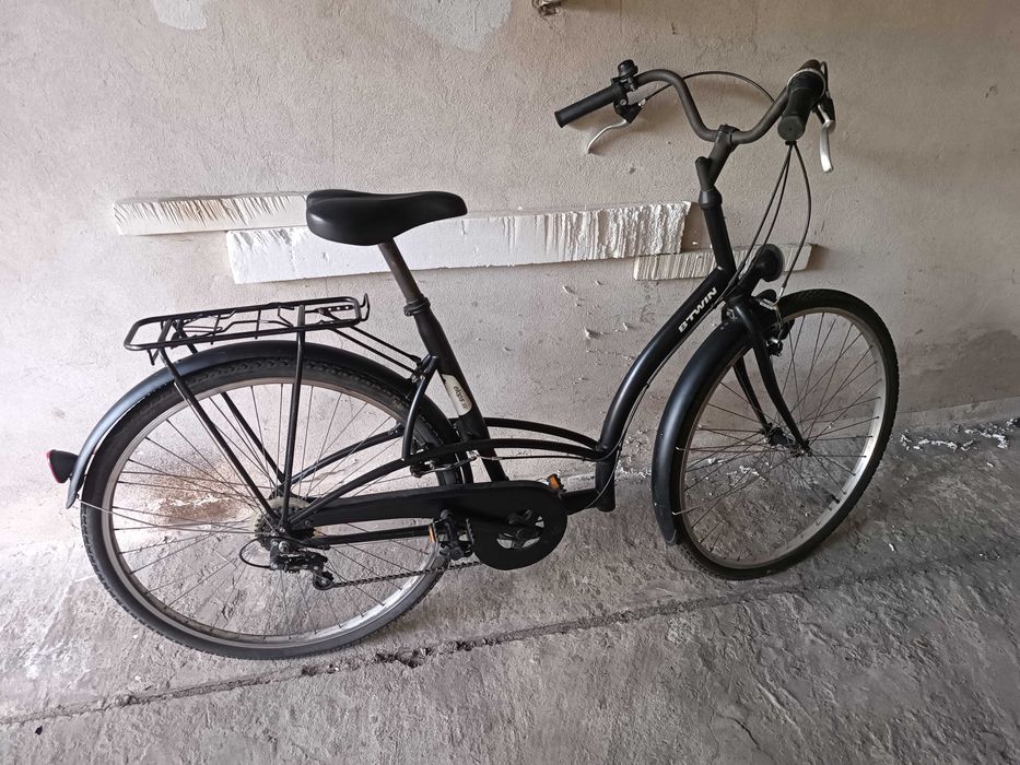 Wygodny rower B'Twin Elops 300 Czarny