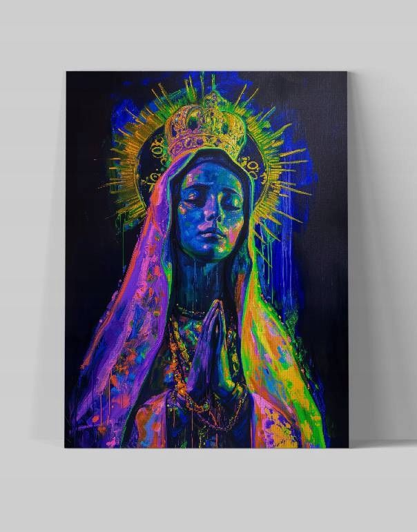 Obraz na płótnie Matka Boska Maryja 90x120 cm - nowoczesny styl