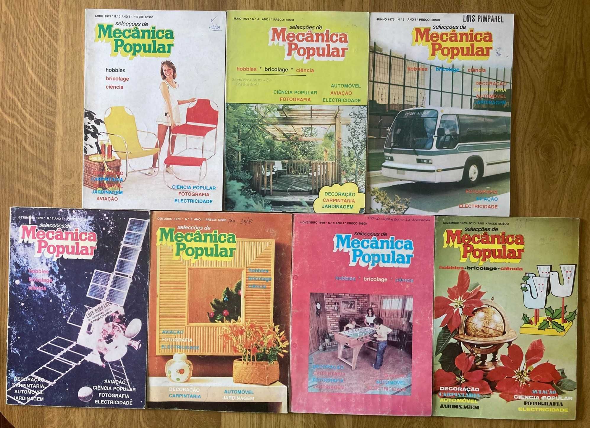 Selecções de Mecânica Popular [números na descrição]