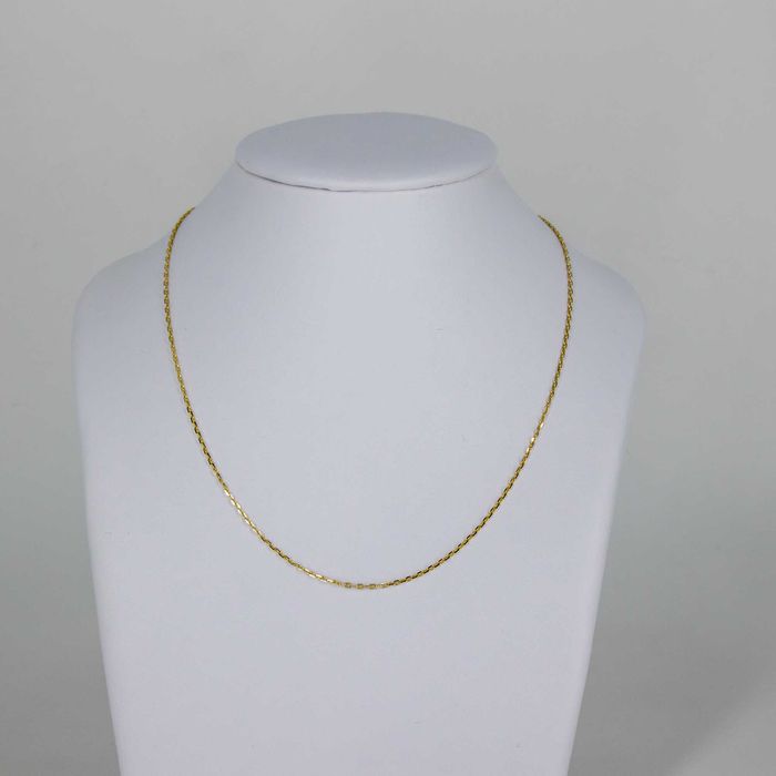 Złoty łańcuszek 585 2,26g 50cm Ankier diamentowany Nowy WYSYŁKA GRATIS