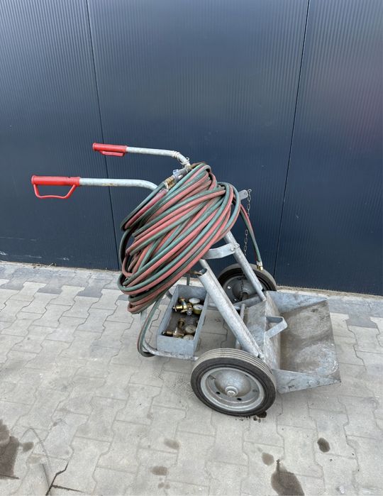 Zestaw reduktory palnik węże wózek do tlenu acetylenu