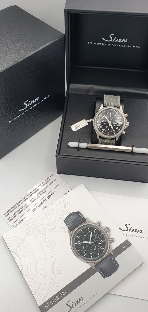 PILOT Sinn 356 Flieger Chronograph Automatic Day Date - 38,5 mm