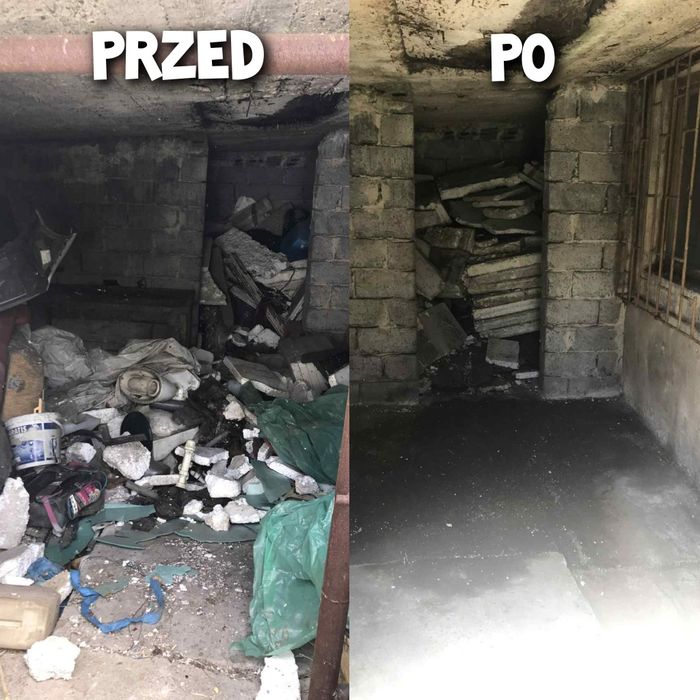 Wywóz gruzu śmieci po remontowych Opróżnianie mieszkań piwnic strychów