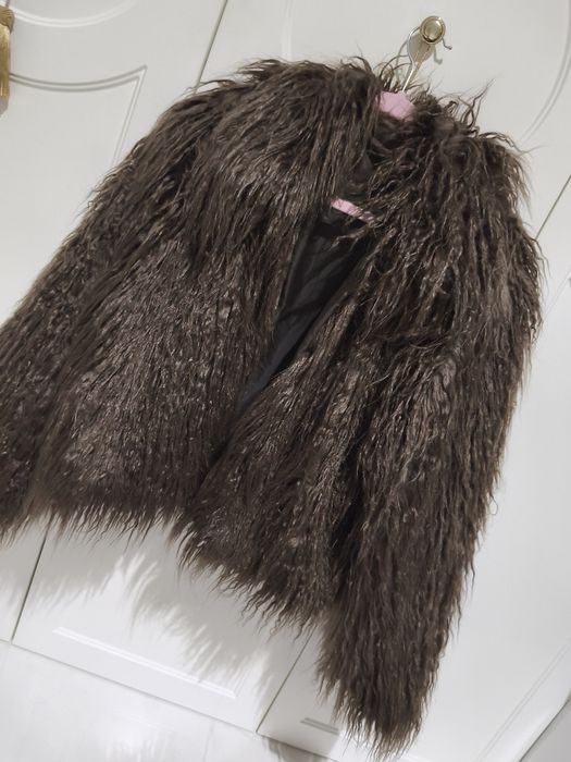 Lama futro czekolada super model rozmiar uniwersalny