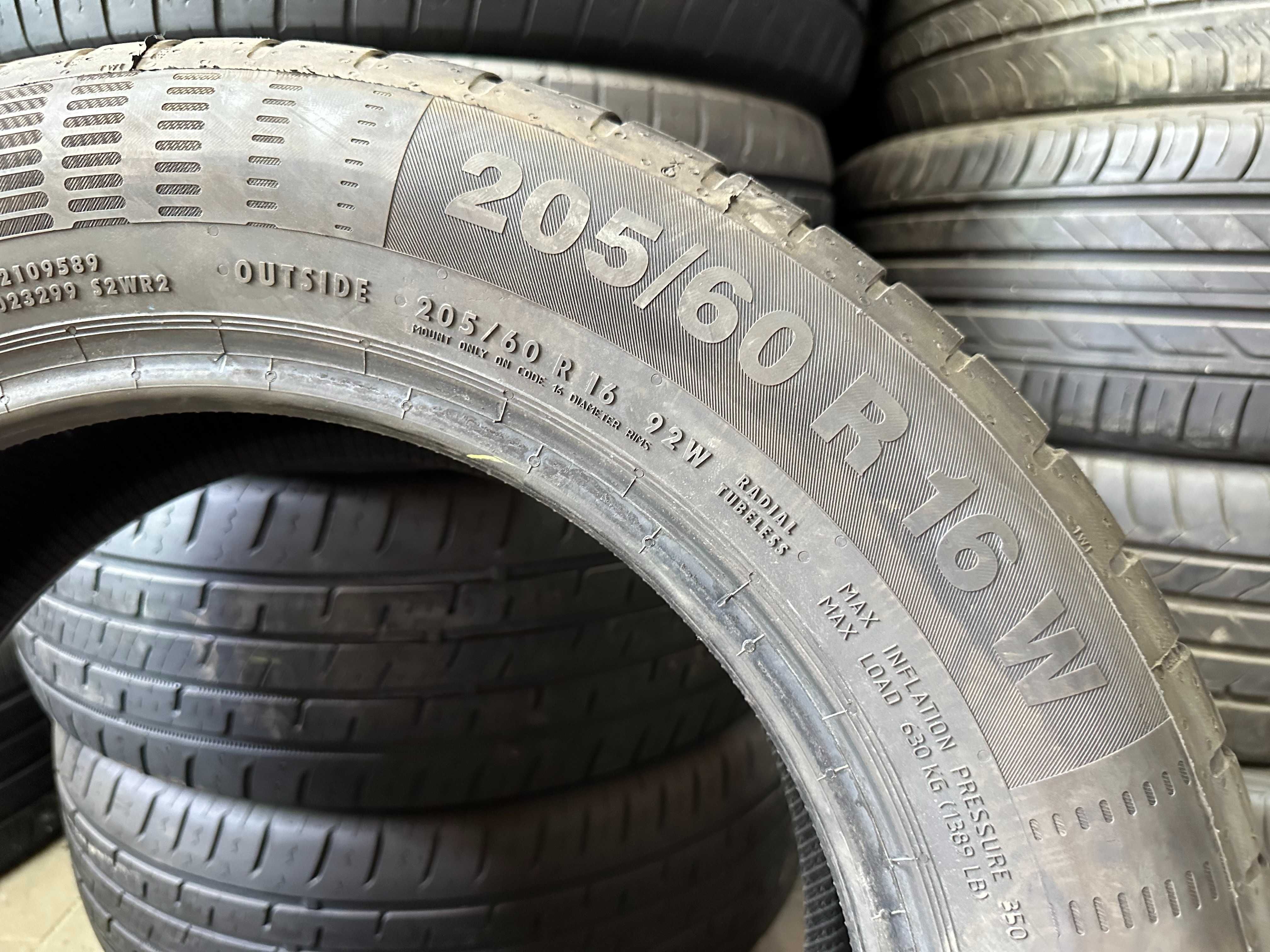 Літні шини 205/60R16 Continental ContiEcoContact5 рік 2024