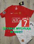 Komplet Dziecięcy Manchester United 2007/08, Ronaldo 7, Krótki Rękaw