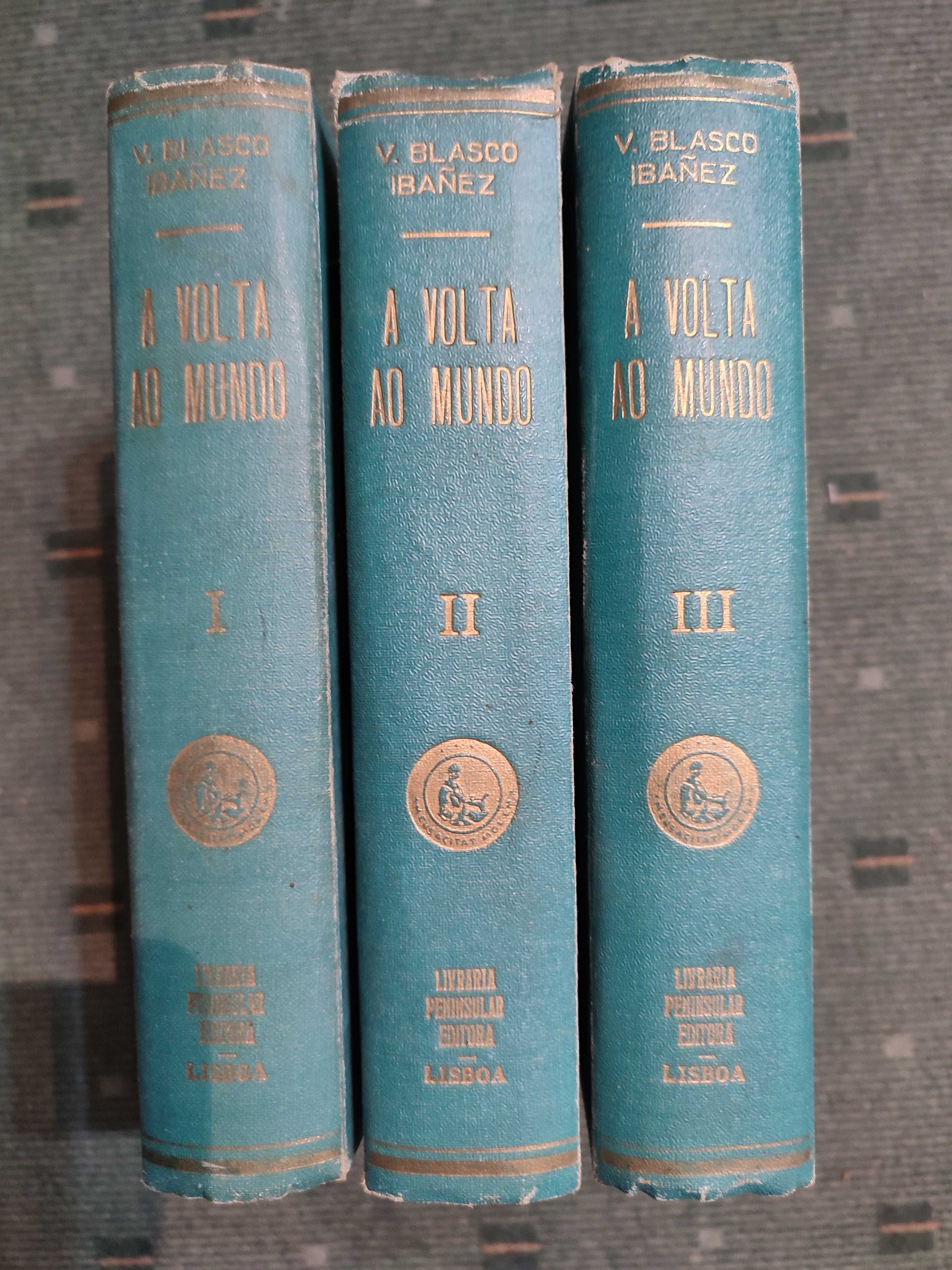 A Volta ao Mundo - V. Blasco Ibanez - 3 Volumes