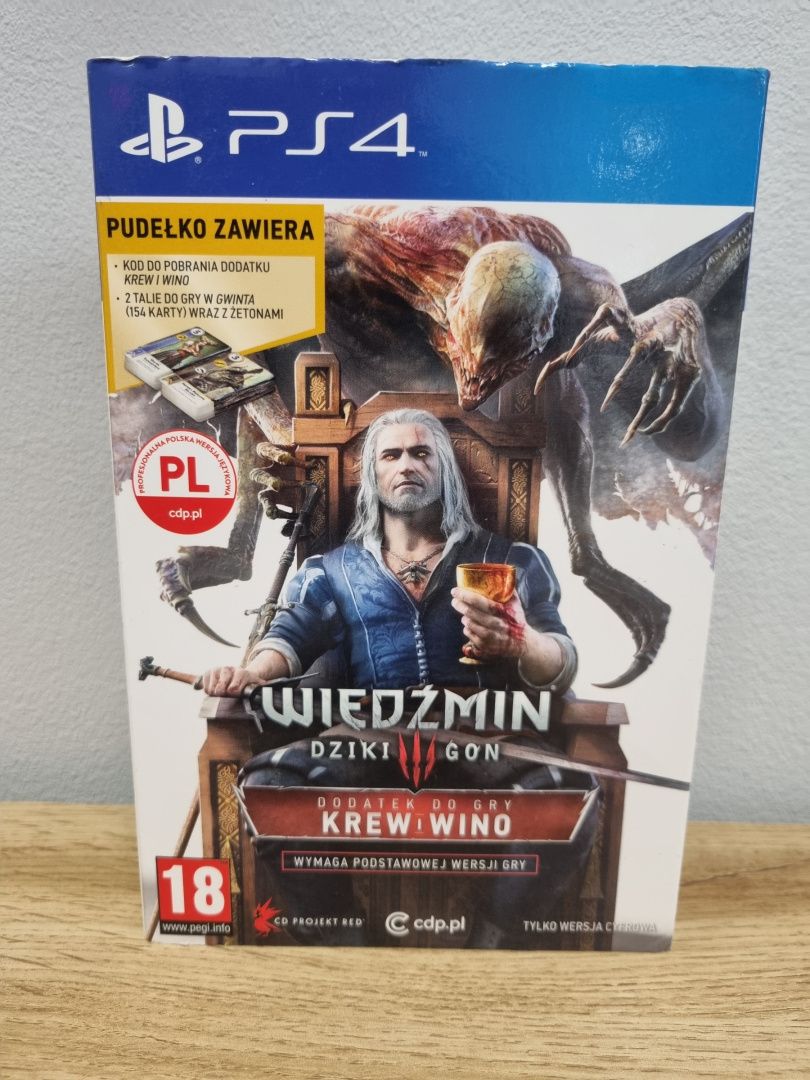 Wiedźmin 3 Karty Do Gwinta Krew I Wino Playstation 4 Ps4 Używane