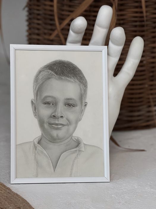 Портрет по фото олівцем