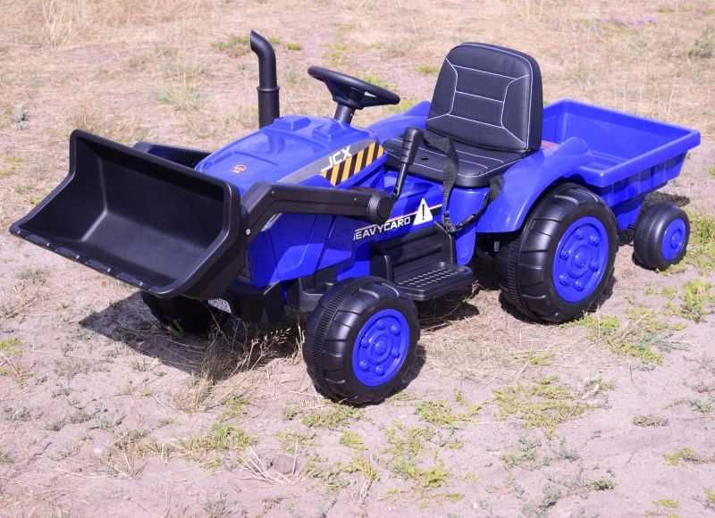 Autko TRAKTOR NA AKUMULATOR Z PRZYCZEPĄ dzieci zabawka jeździk RC