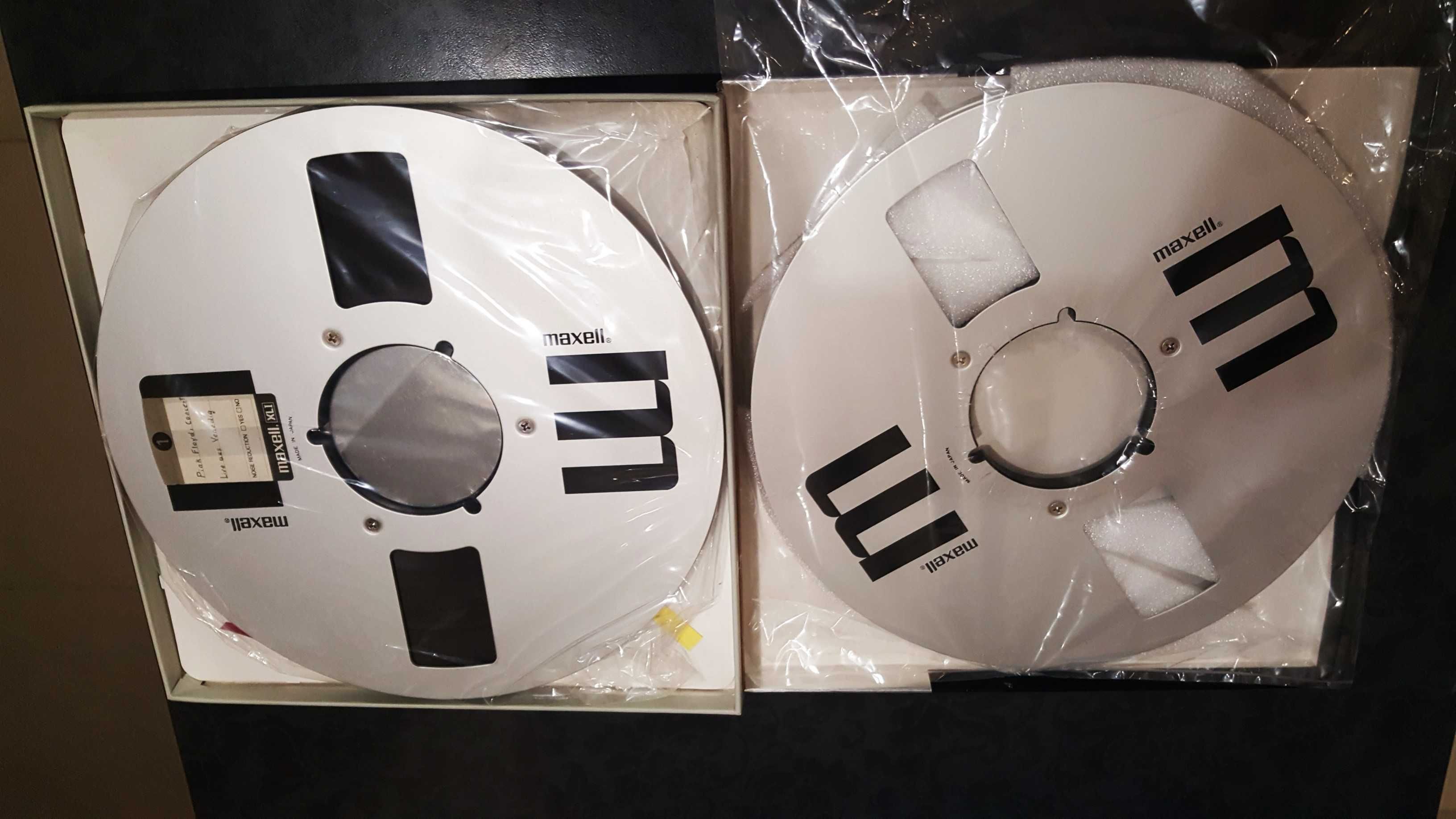 Szpula magnetofonowa maxell z zapisem audio - taśma jak nowa