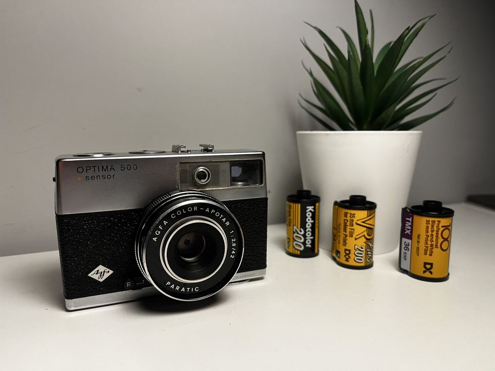 Agfa Optima 500 42mm f2.8 - aparat analogowy z kolekcji