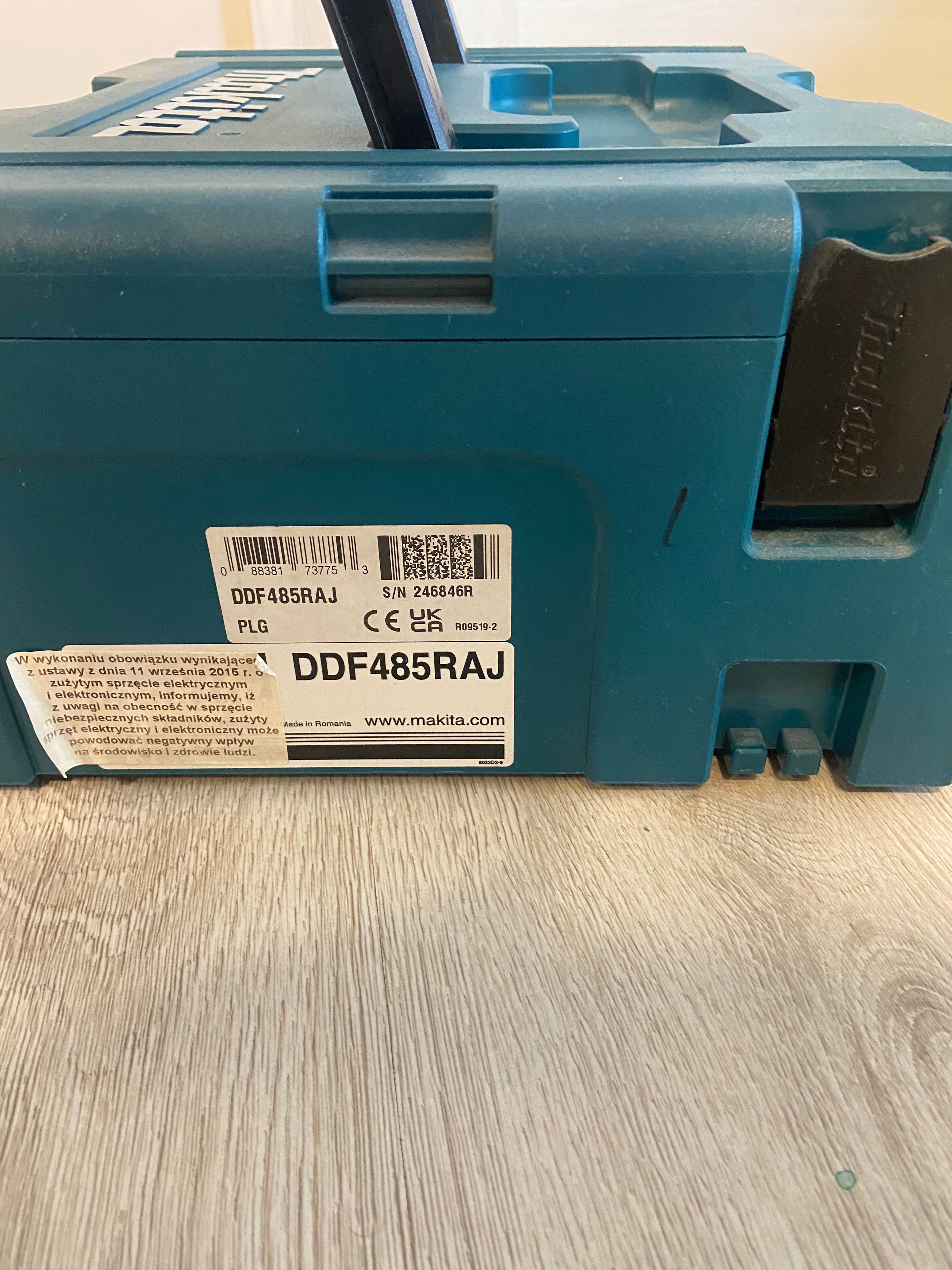 Makita DDF485RAJ Aku Wiertarko - wkrętarka 50Nm (2x2,0Ah/18V) Makpac