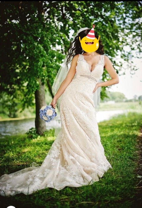 свадебное платье с открытой спиной