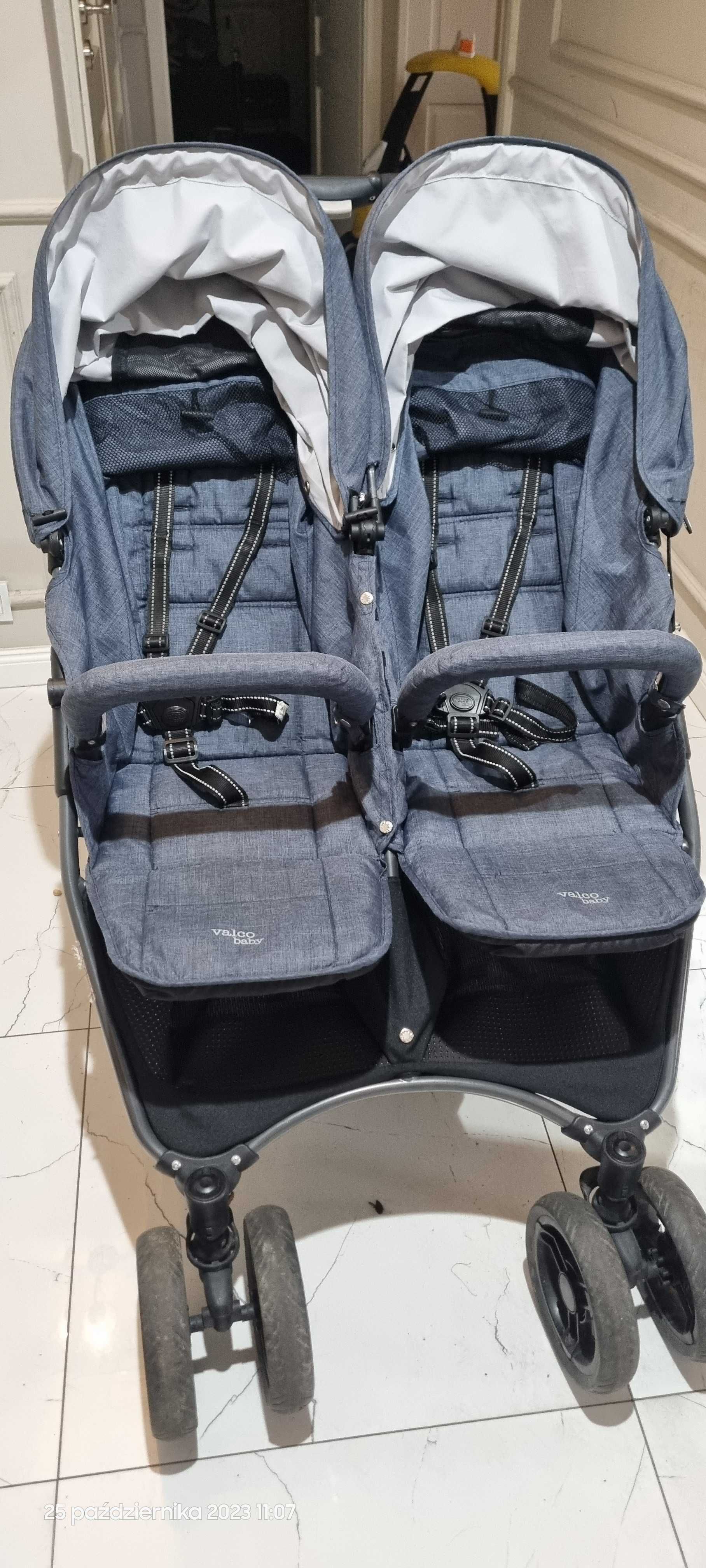 Wózek bliźniaczy Valco Snap Duo Denim