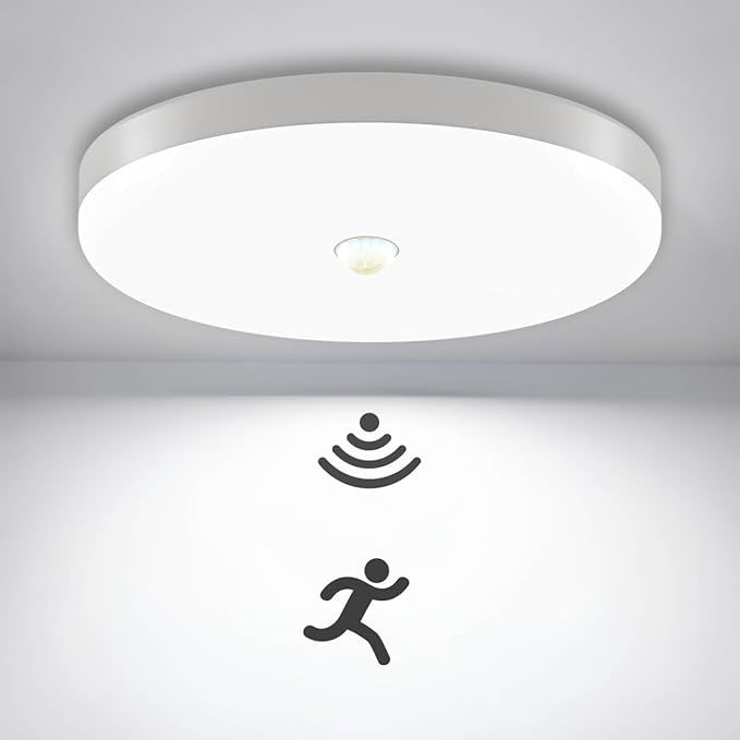 Lampa sufitowa ACMHNC LED z czujnikiem ruchu 18W, 6000K, IP45