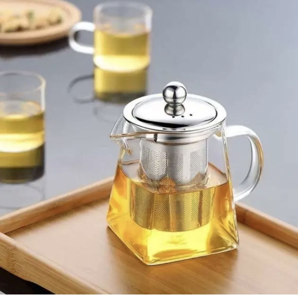 Стеклянный Чайник Заварник скляний для чая 750мл EDENBERG EB-19022