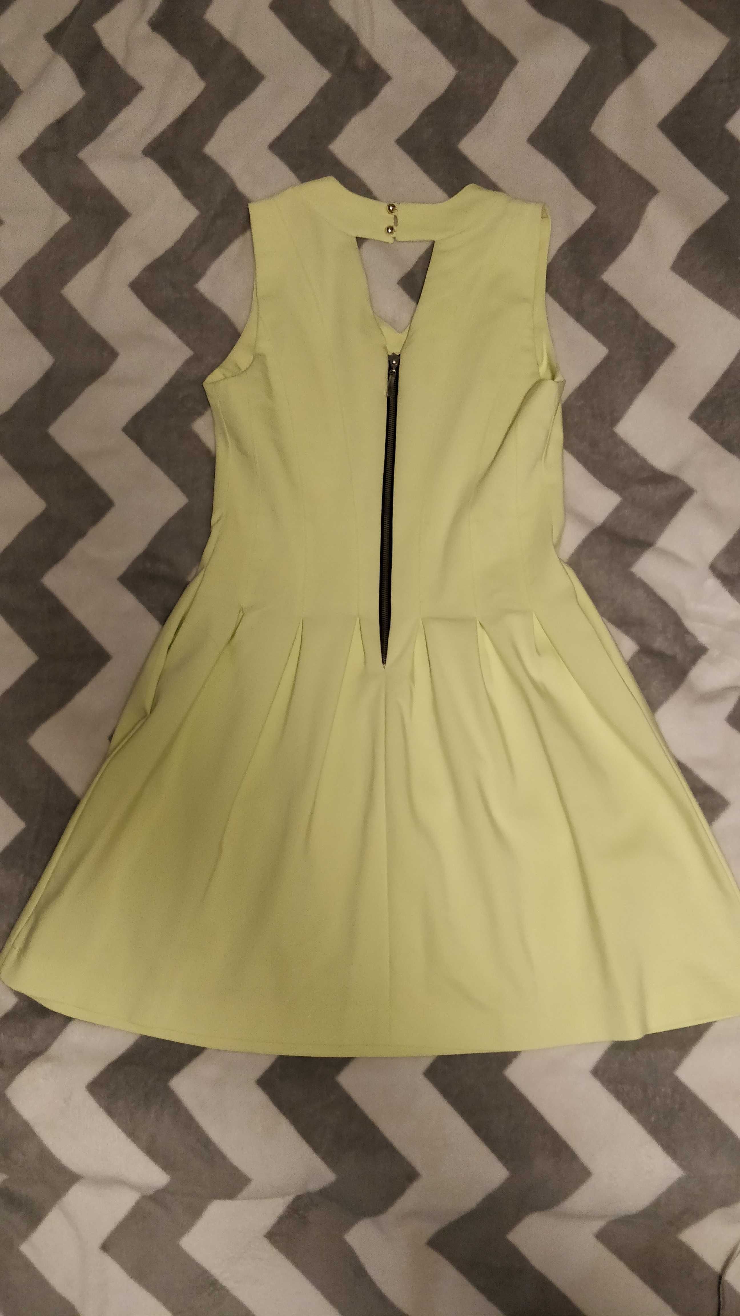Sukienka limonkowa