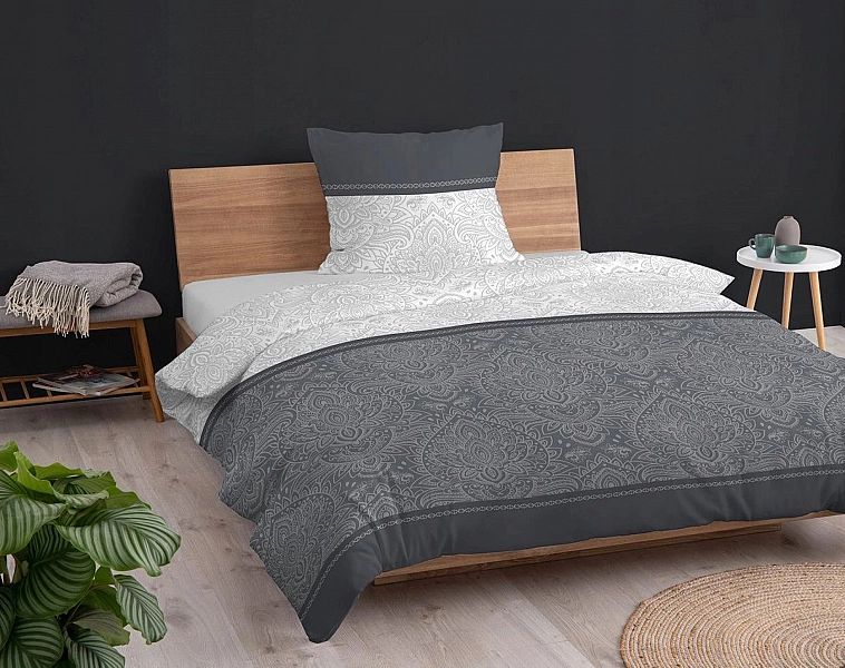 Pościel Flanelowa Bawełna Ciepła na Zimę 140x200 Komplet 2 części LAUR