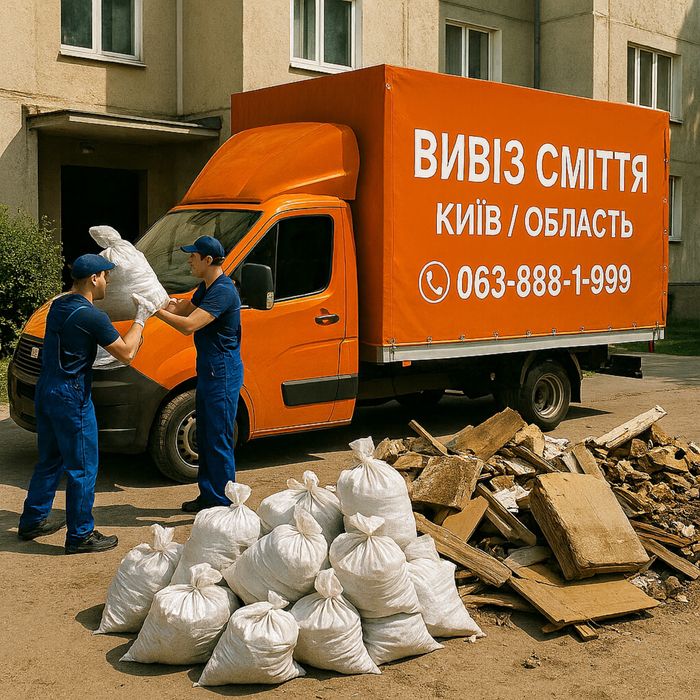 Вивіз сміття київ та област.