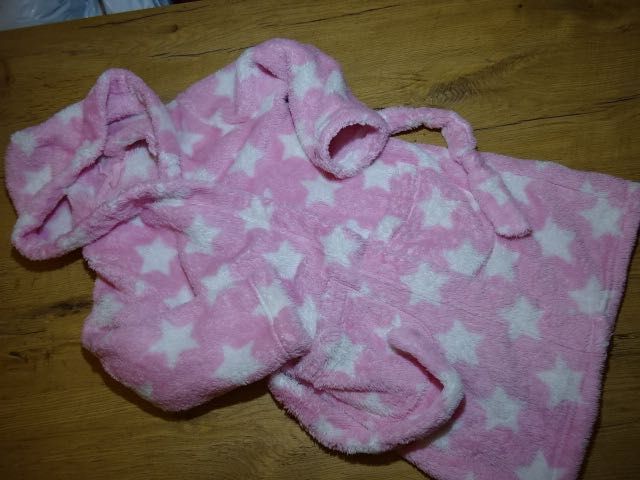 Marks & Spencer szlafrok w gwiazdki ciepły 5-6 l