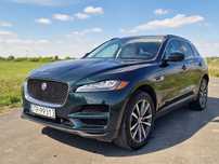 Jaguar F-Pace Jaguar F-Pace 2018r 3.0 T AWD Biała Skóra ALu Butelkowa zieleń 54 000k