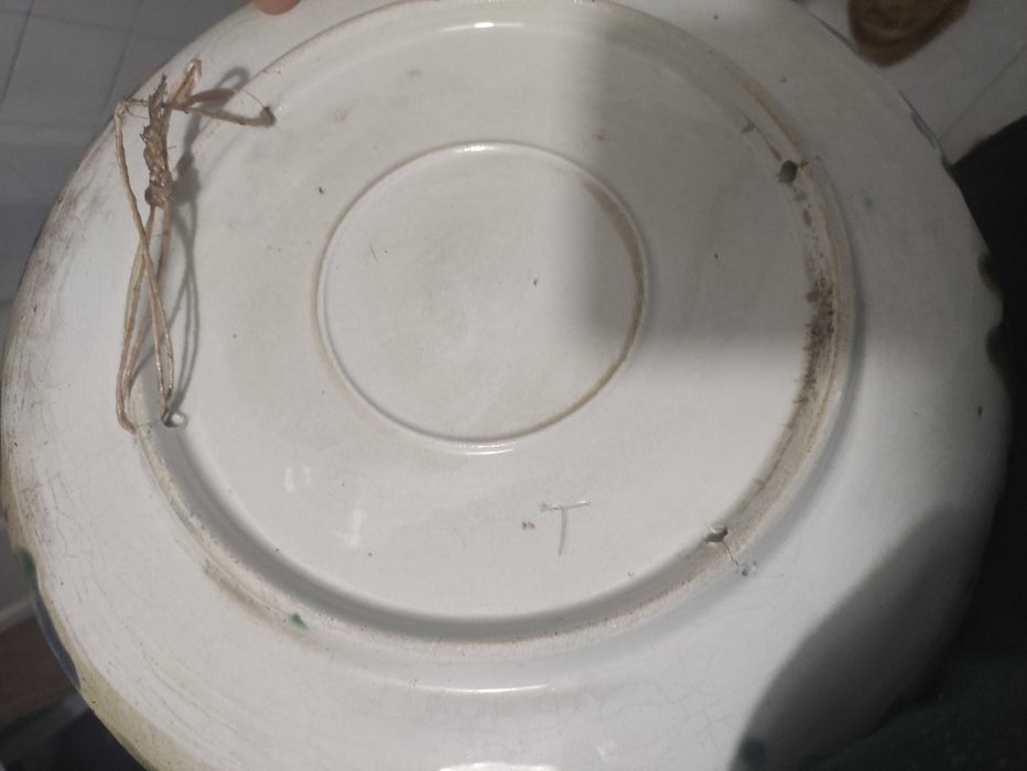 Prato decorativo lagosta antigo Vintage