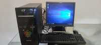 PC completo Intel quad Core rato teclado monitor