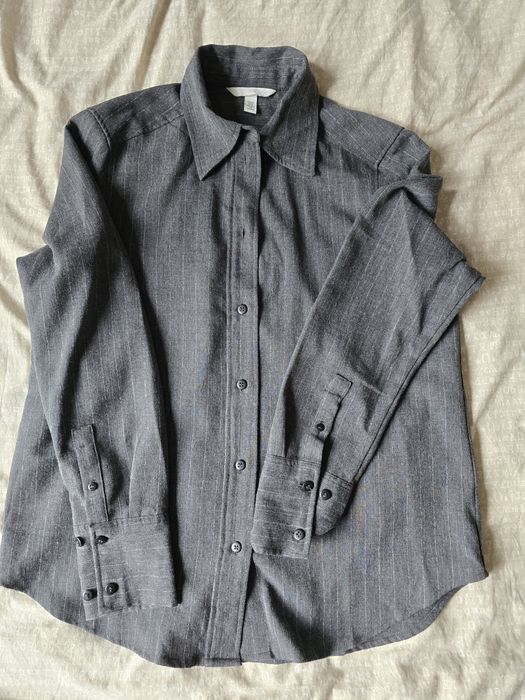 Koszula oversize szara damska H&M rozmiar XS