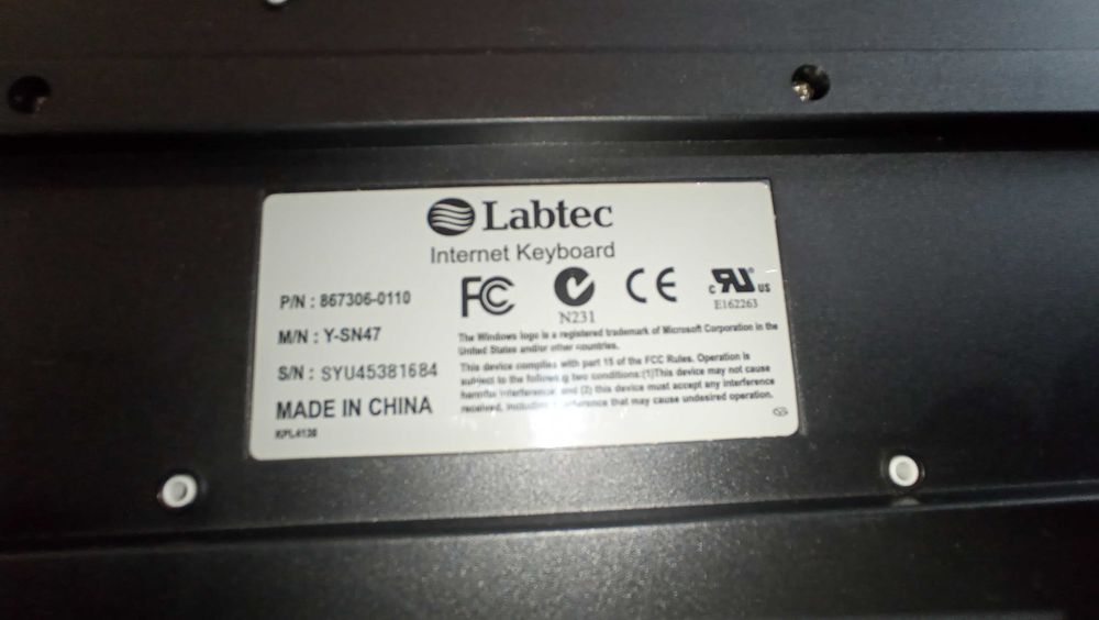Labtec Y-SN47 Keyboard64550486977153122